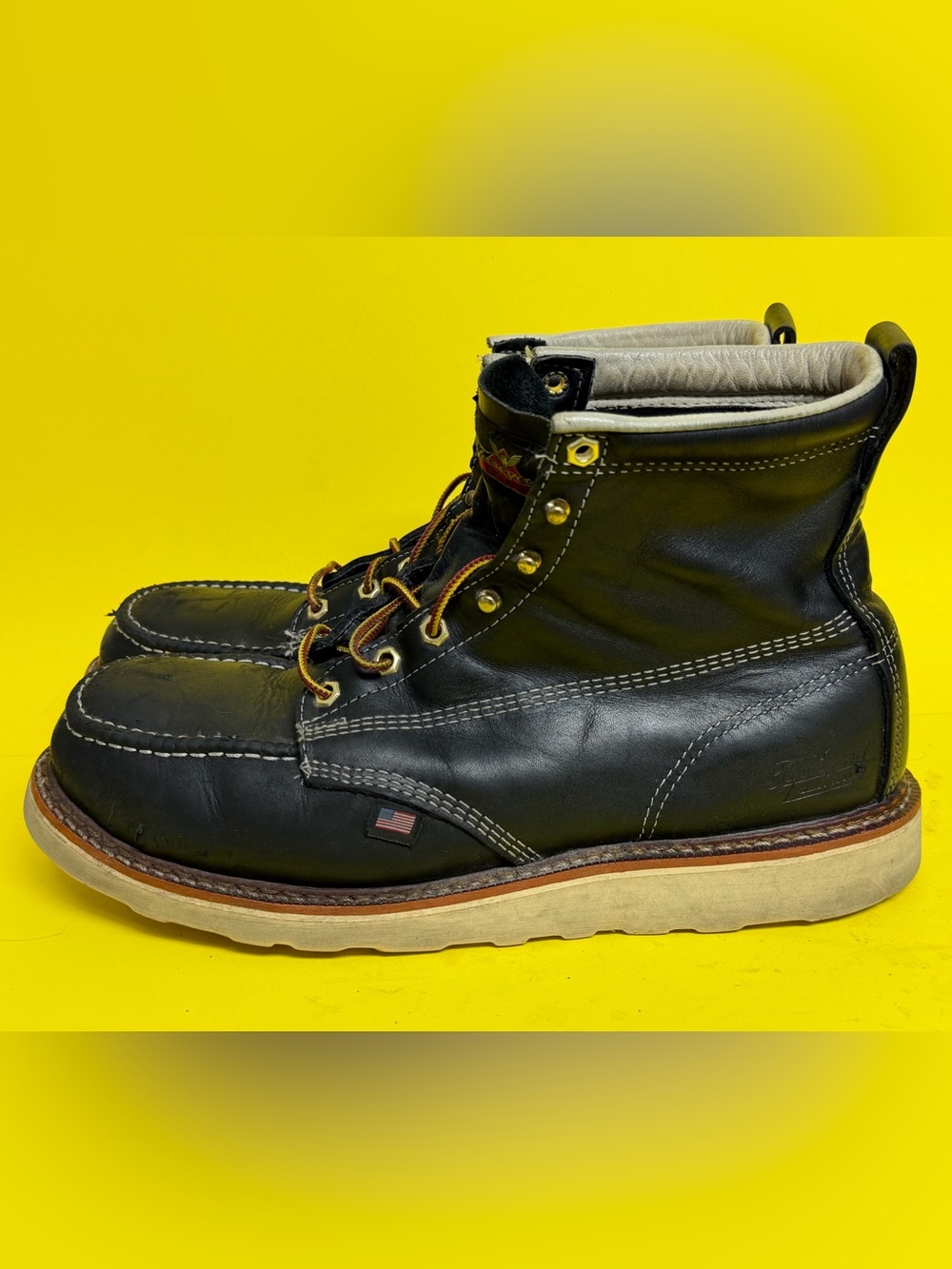 Men's Thorogood 6" Steel Toe Wedge Sole Boot (U.S.A.) 804-6201 SIZE 12D